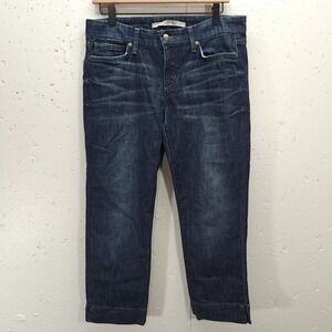Joes Jeans Womens Size 30 Socialite Kicker Dark Wash Denim Crop Capris